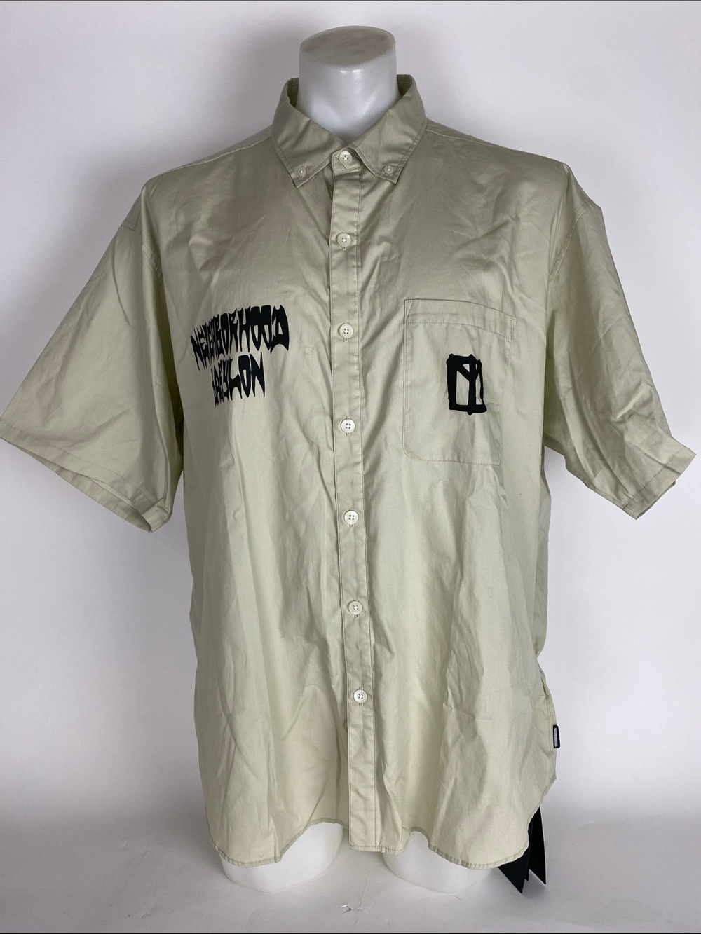 NEW NEIGHBORHOOD X BABYLON BD SHIRT BEIGE SIZE XL